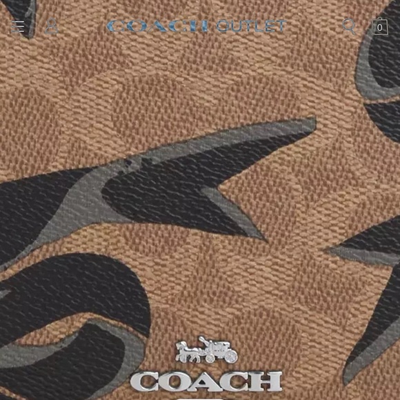 Coach Slim Crossbody Bag In Signature Canvas With Bow Print - Picture 4 of 10